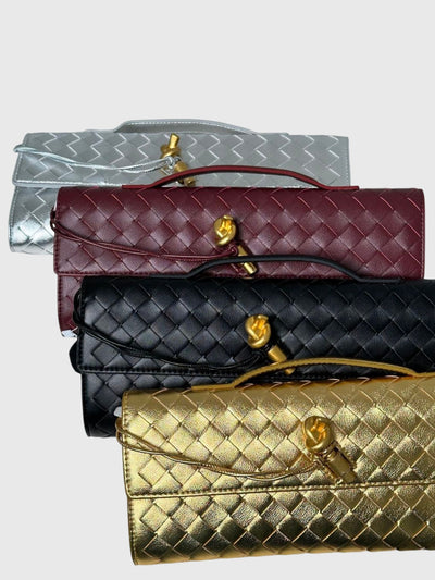 Camila - Elegant Slim Woven Clutch