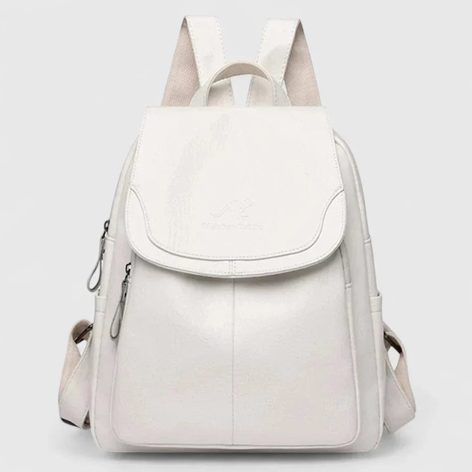 Dorthe - Stylish and Secure Leather Backpack