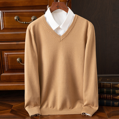 Evander - Cashmere V-Neck Jumper