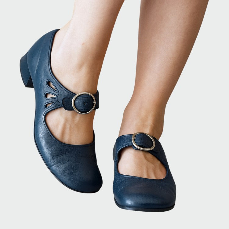Grace - Classic Buckle Mary Jane Shoes