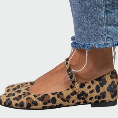 Charlotte - Leopard Print Mary Jane Shoes