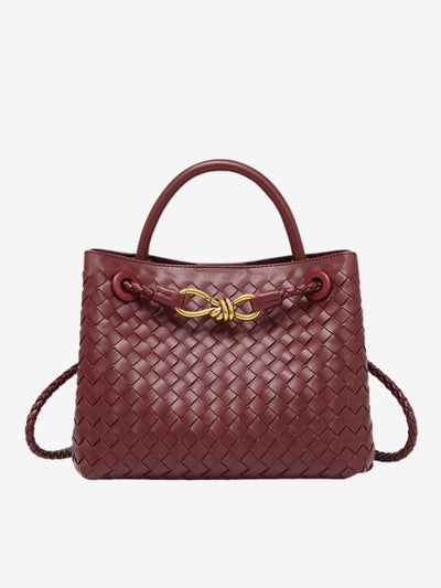 Eloise - Compact Woven Bag with Textured Design