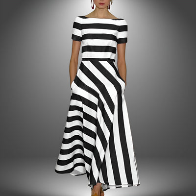 Striped Long Dress for Women