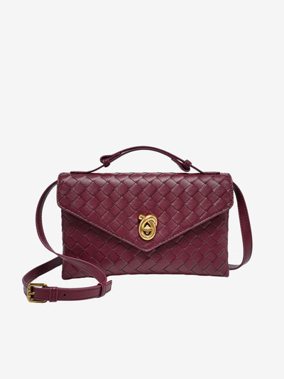 Sofia - Textured Woven Mini Crossbody Bag