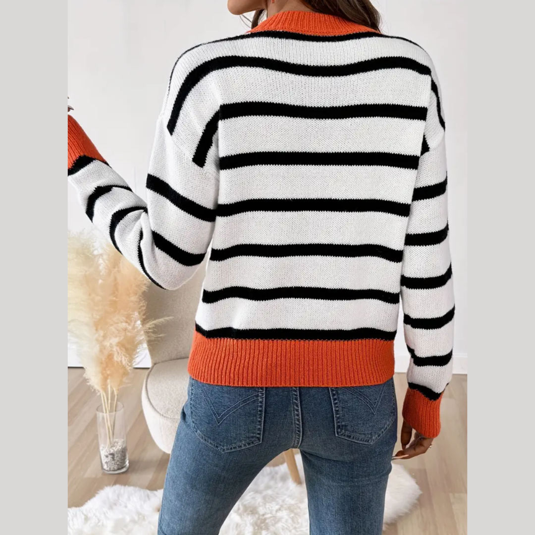 Elena | Elegant Crew Neck Sweater