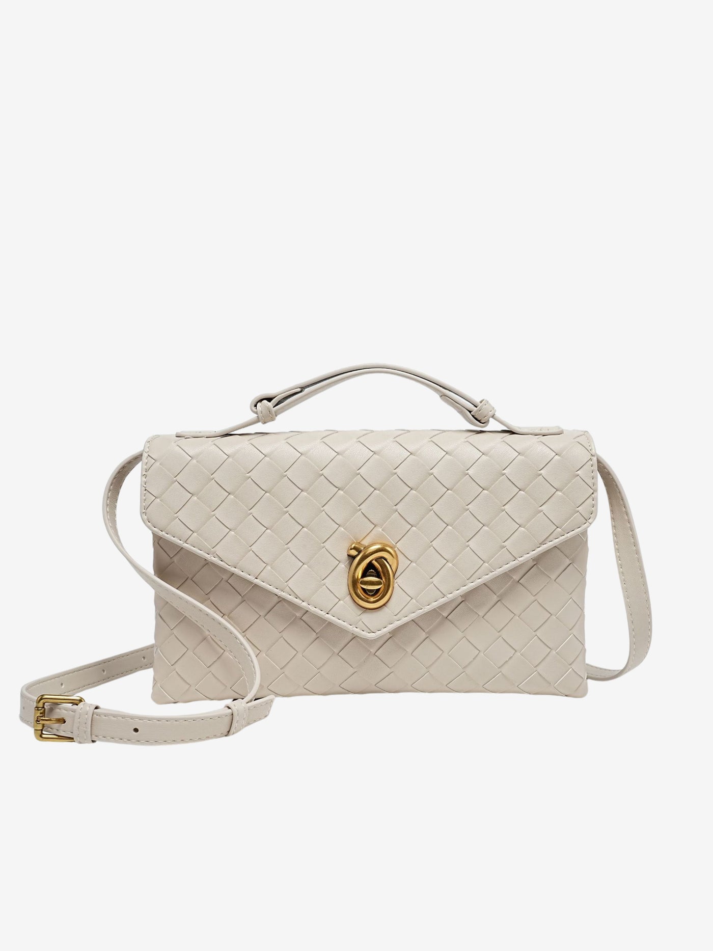 Sofia - Textured Woven Mini Crossbody Bag
