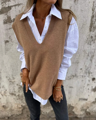 Claire - Cozy Knit Vest