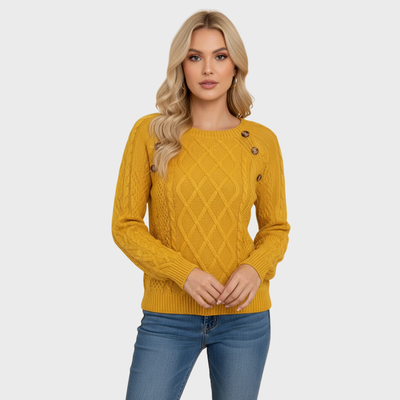 Simona | Sweater with a Modern Knit Pattern