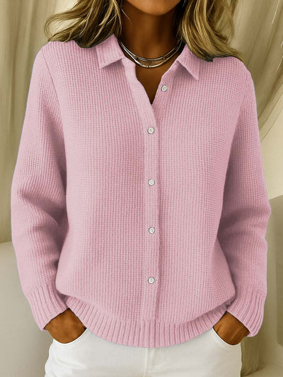 Elena - Classic Cardigan in Soft Knit
