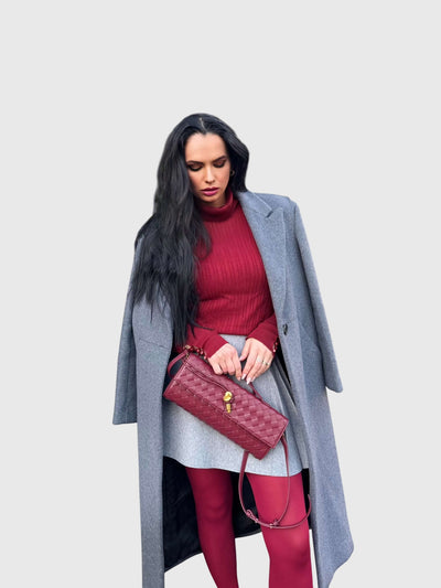 Camila - Elegant Slim Woven Clutch