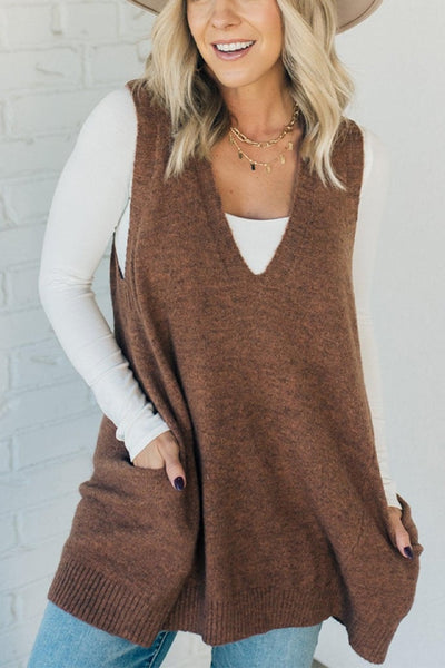PALOMA – COZY POCKET SWEATER VEST