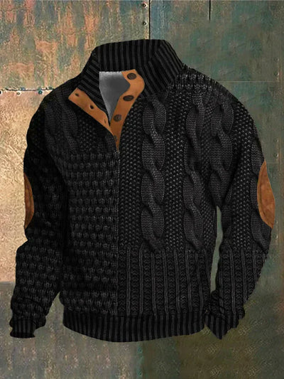 NOVA – PATTERNED COZY KNIT SWEATER FOR MEN