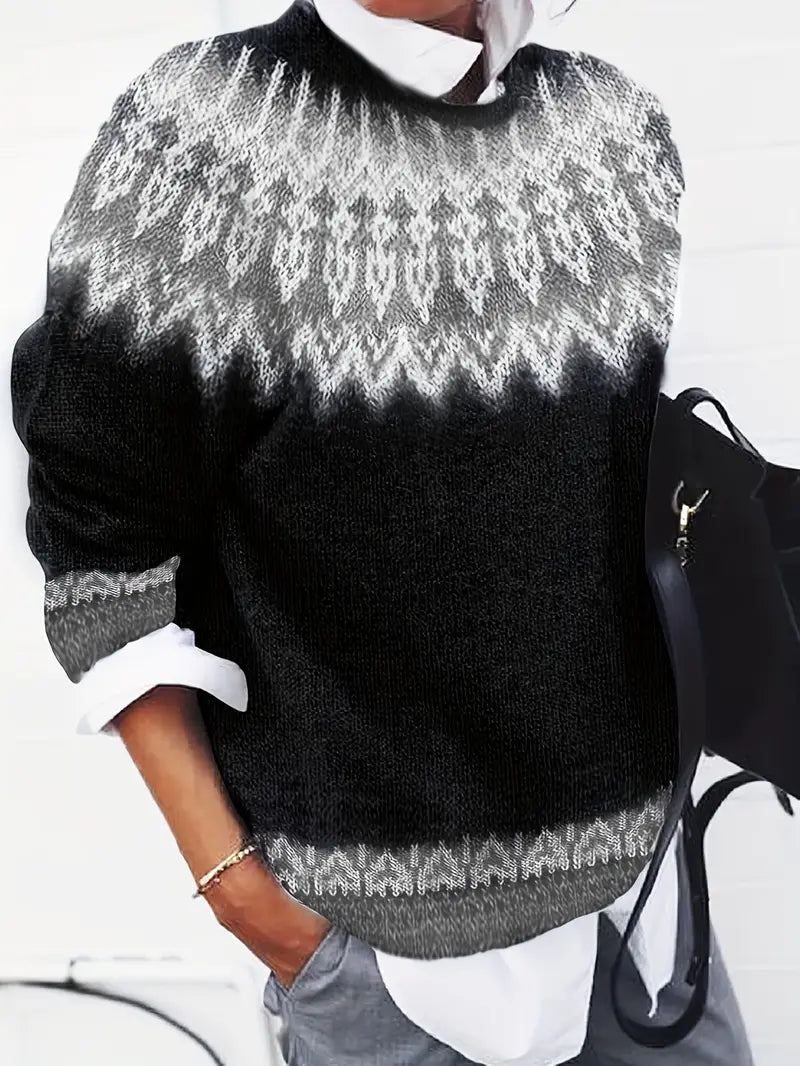 Claire - Nordic Charm Knit Sweater