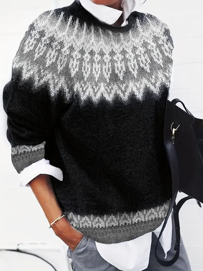 Claire - Nordic Charm Knit Sweater