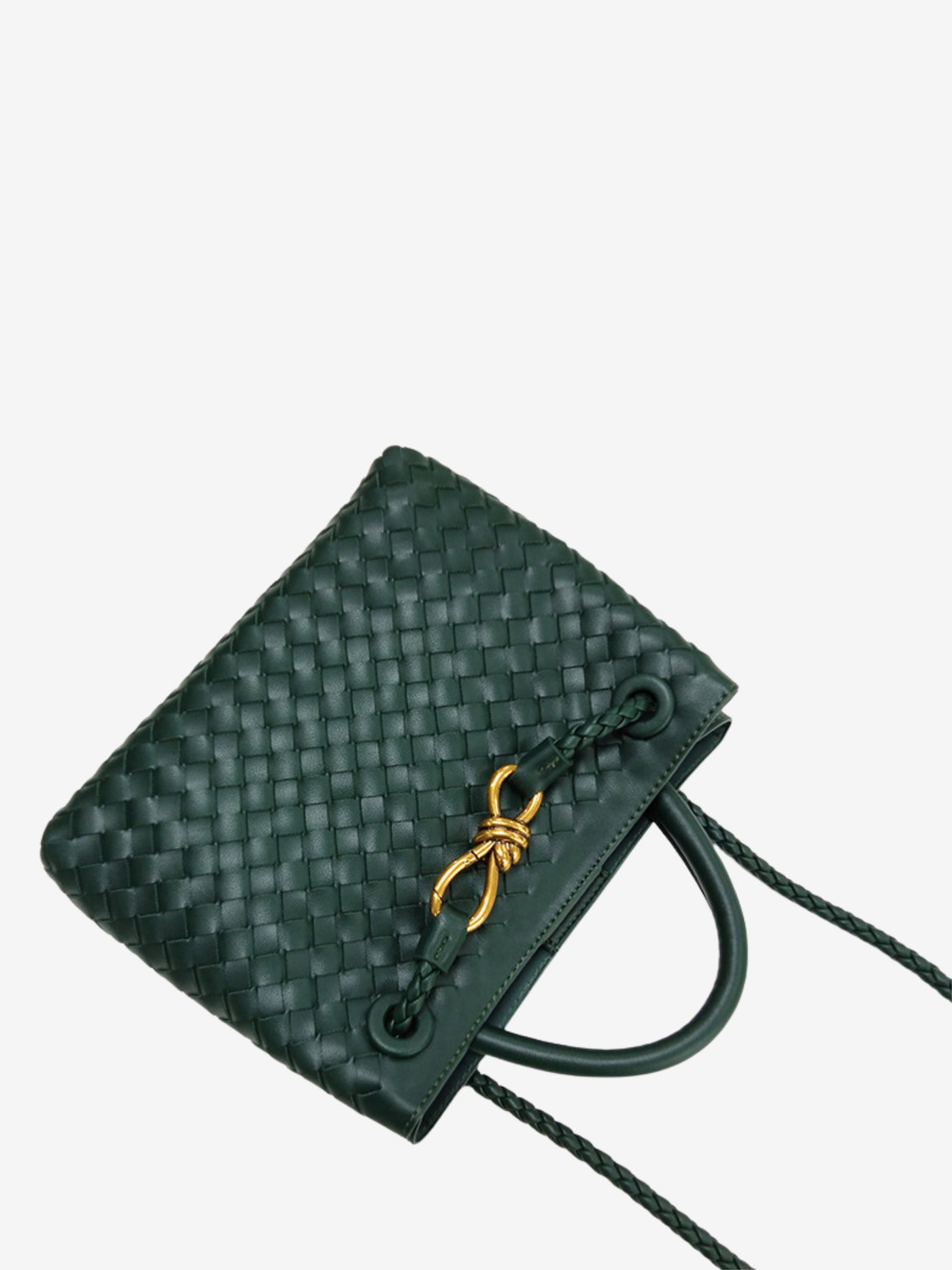 Eloise - Compact Woven Bag with Textured Design