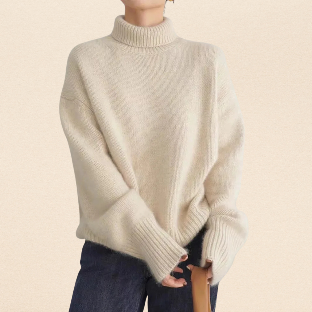 Claire - Timeless Turtleneck Knit Sweater