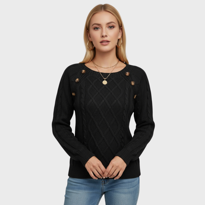 Simona | Sweater with a Modern Knit Pattern