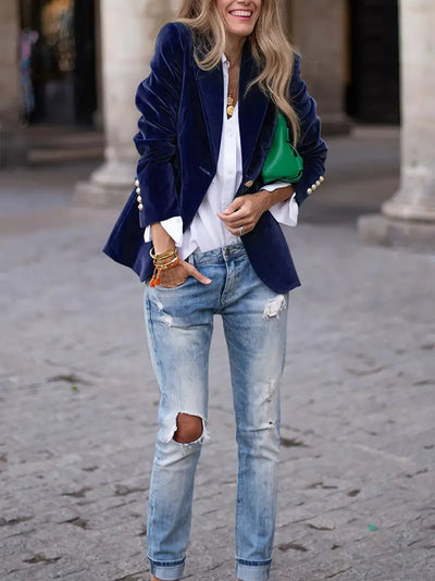 Savannah – Elegant Velvet Blazer