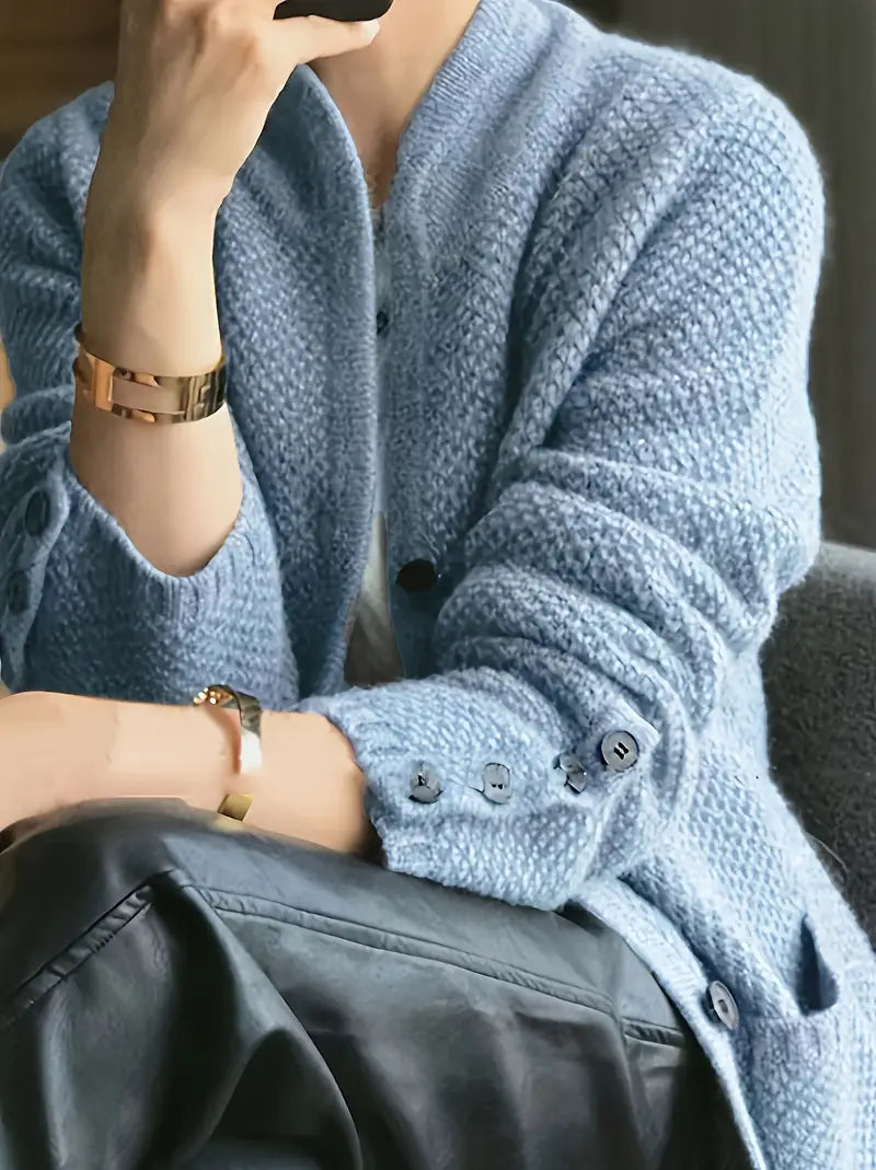 Claire - Elegant Cardigan With Buttons