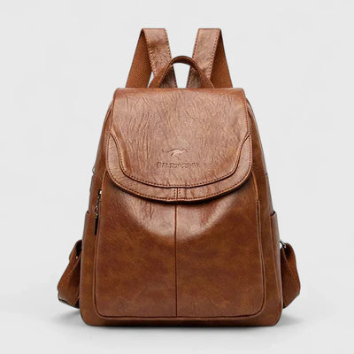 Dorthe - Stylish and Secure Leather Backpack