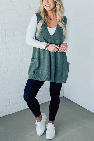 PALOMA – COZY POCKET SWEATER VEST