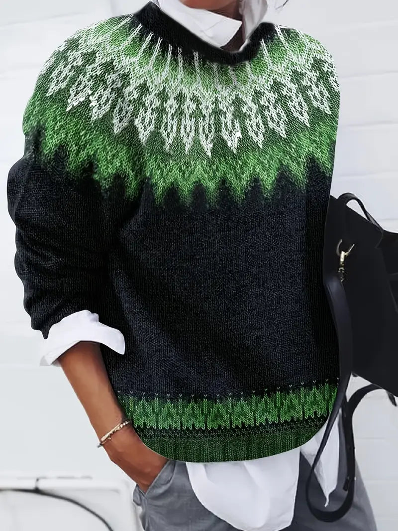 Claire - Nordic Charm Knit Sweater