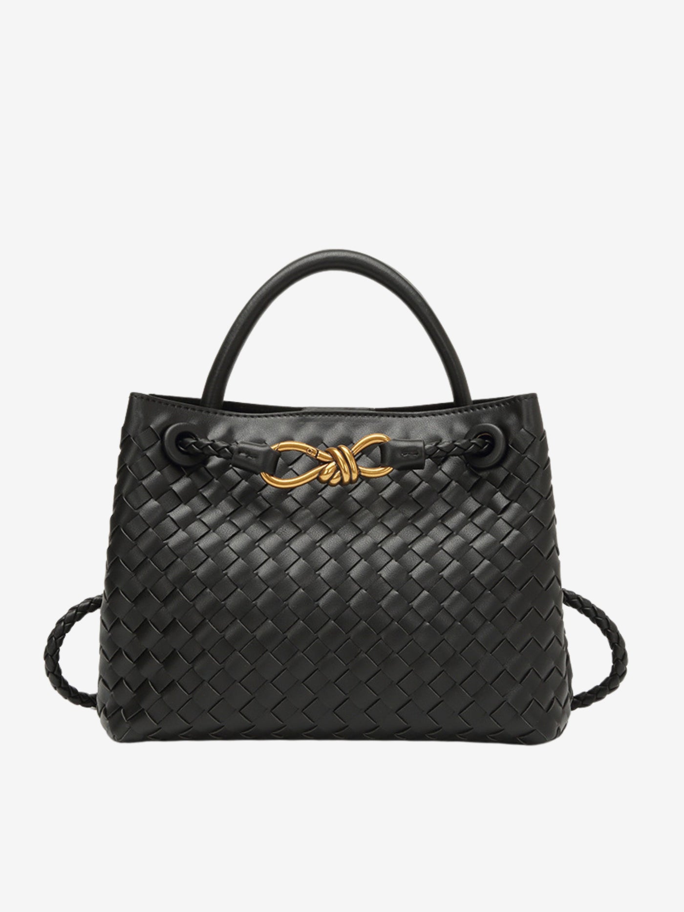 Eloise - Compact Woven Bag with Textured Design