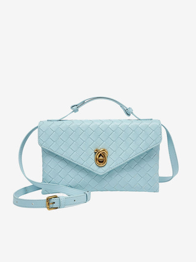 Sofia - Textured Woven Mini Crossbody Bag