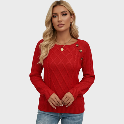 Simona | Sweater with a Modern Knit Pattern