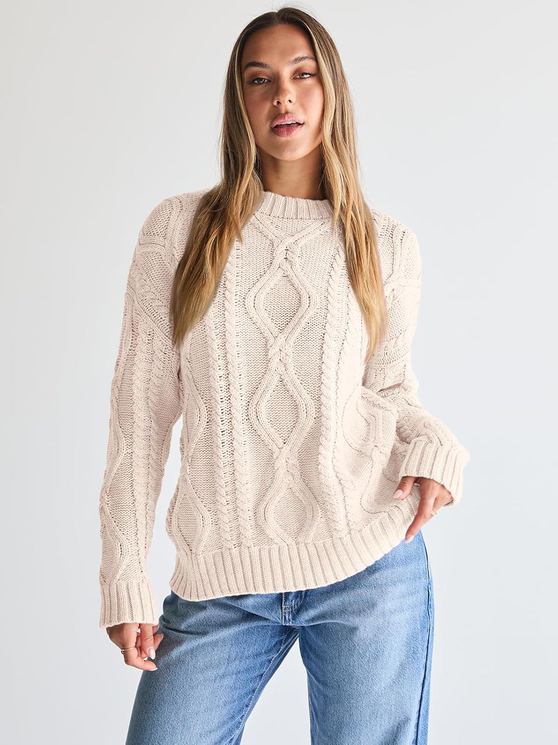 Chloe - Chunky Knit Crewneck