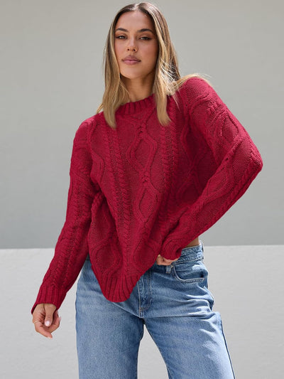 Chloe - Chunky Knit Crewneck