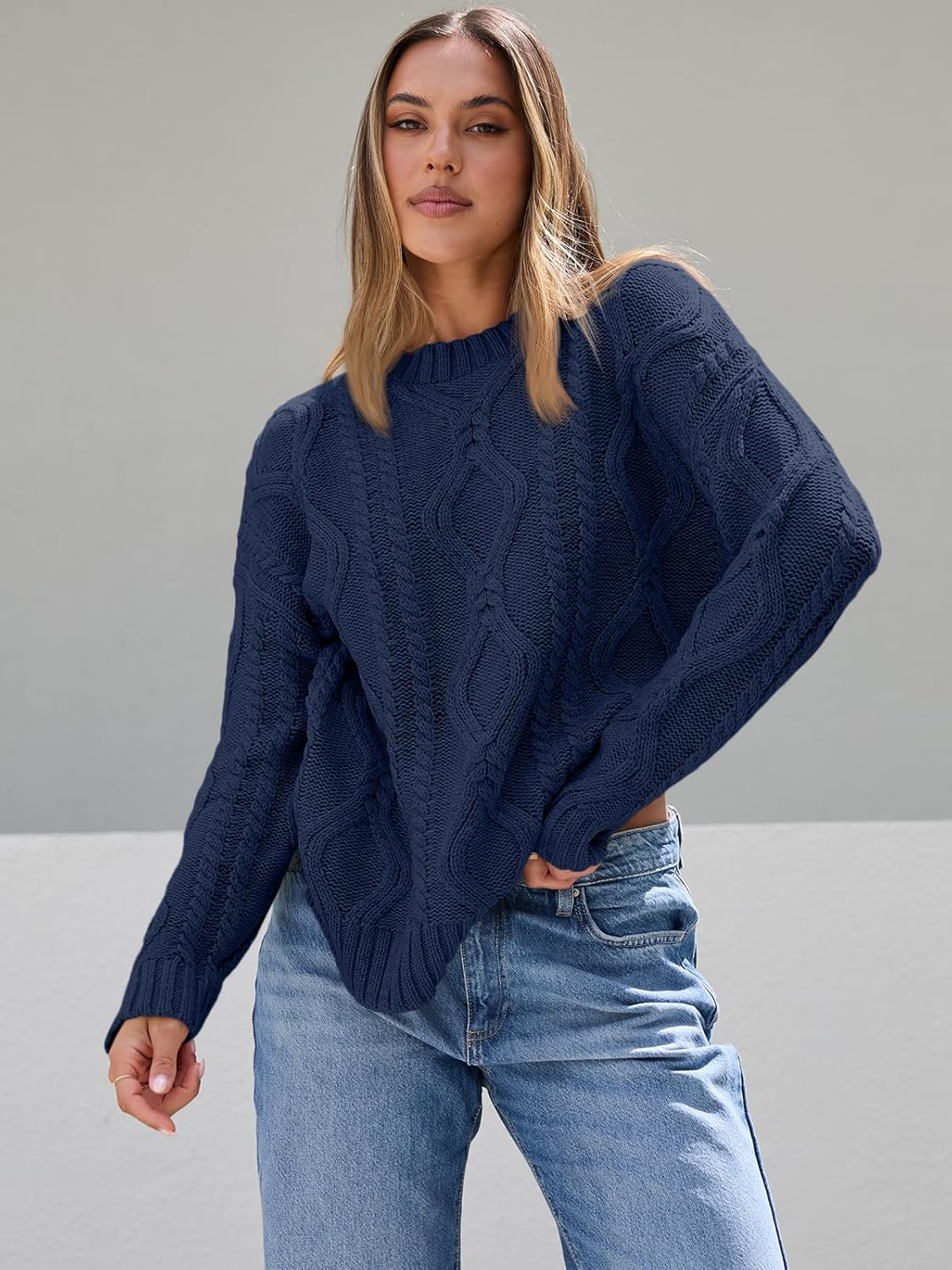 Chloe - Chunky Knit Crewneck