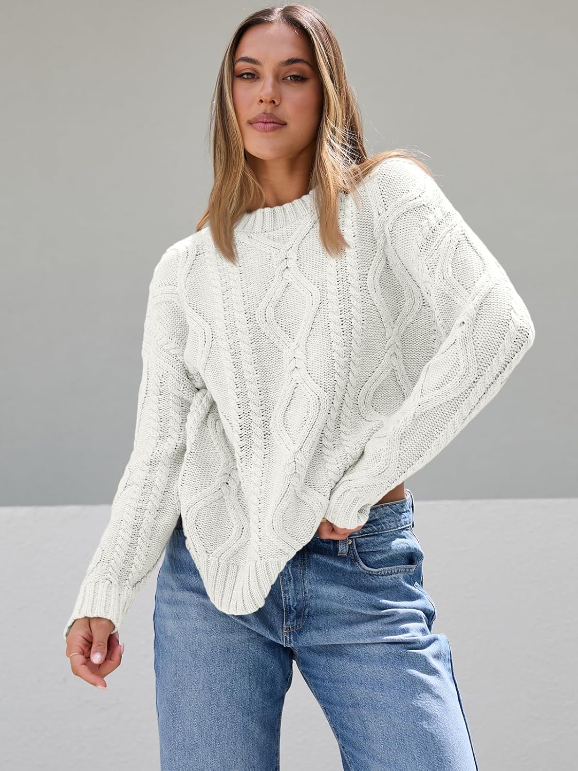 Chloe - Chunky Knit Crewneck
