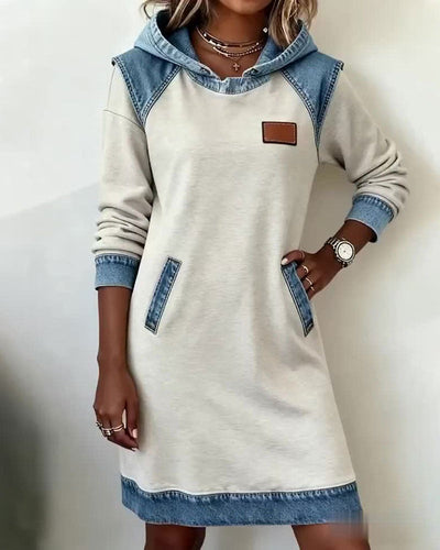 Ayla – Classic Denim Hoodie Dress