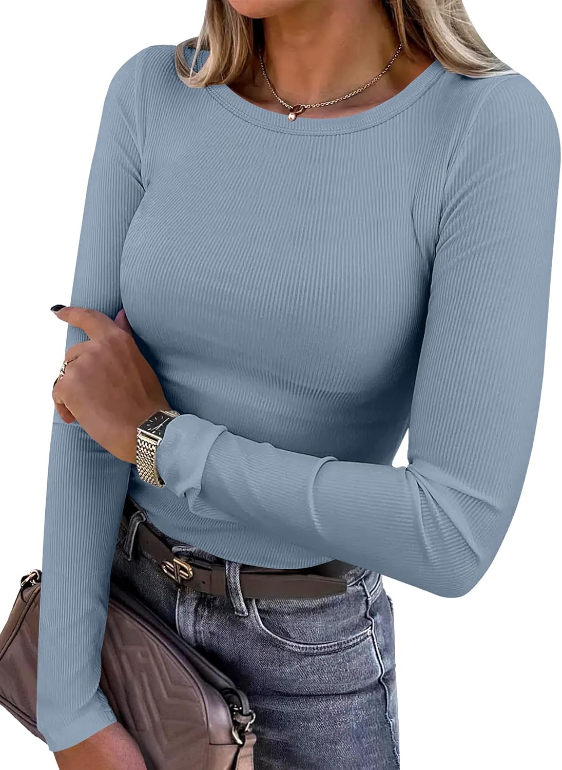 Meliora – Ribbed Long Sleeve Top