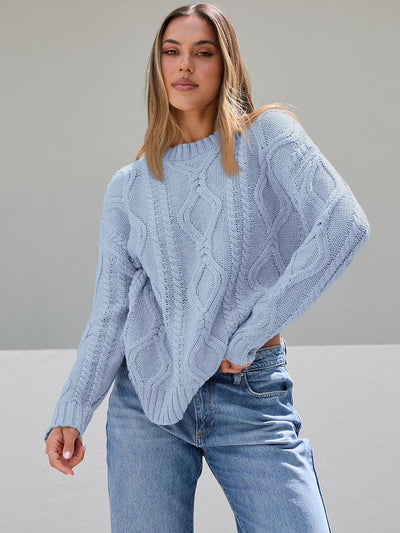 Chloe - Chunky Knit Crewneck