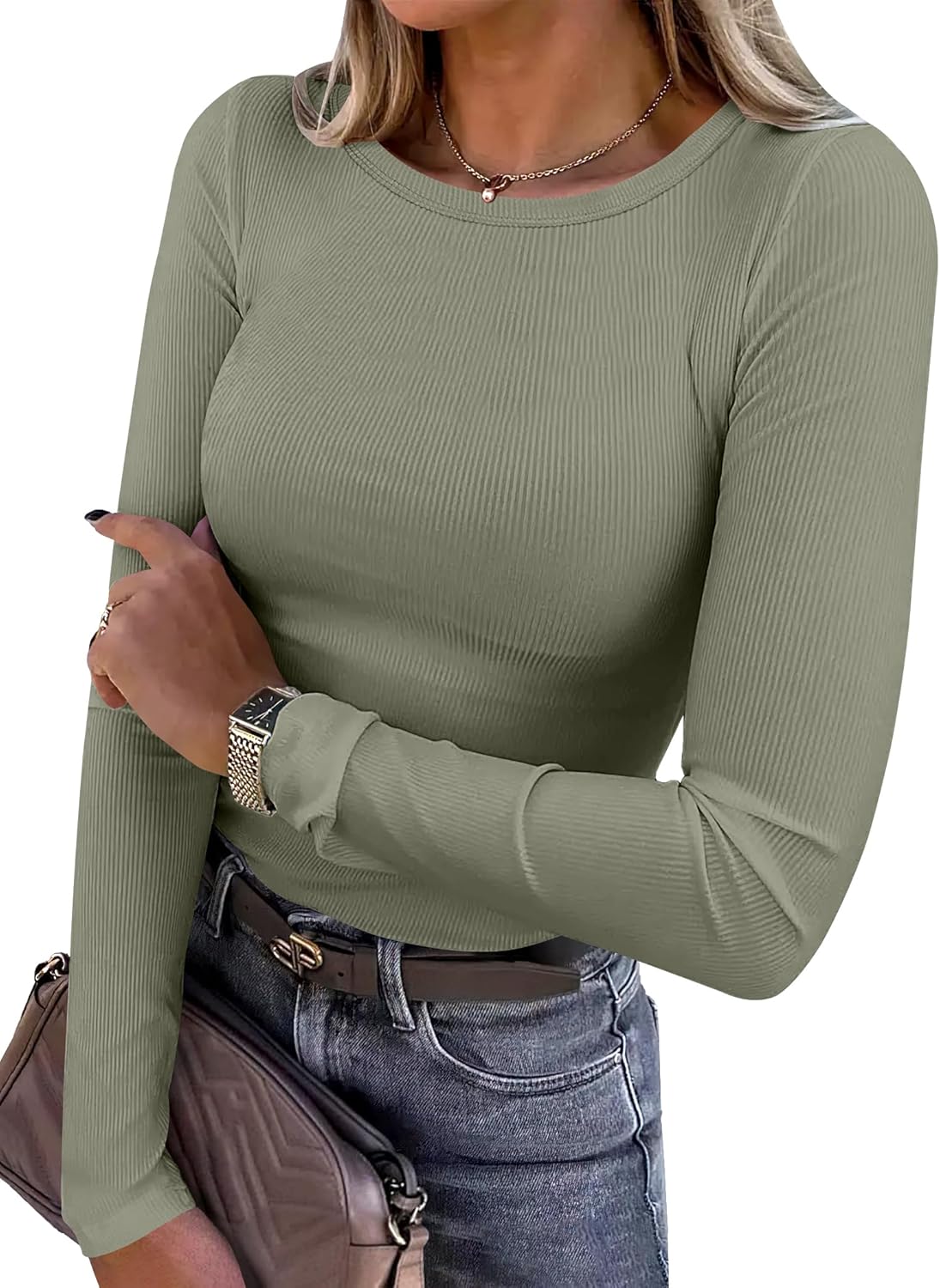 Meliora – Ribbed Long Sleeve Top