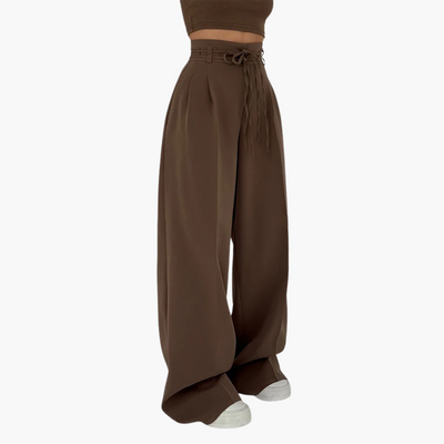 CELEST - WIDE LEG HIGH-RISE PANTS