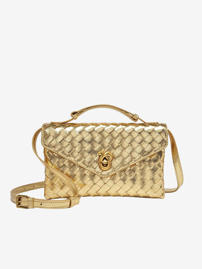Sofia - Textured Woven Mini Crossbody Bag