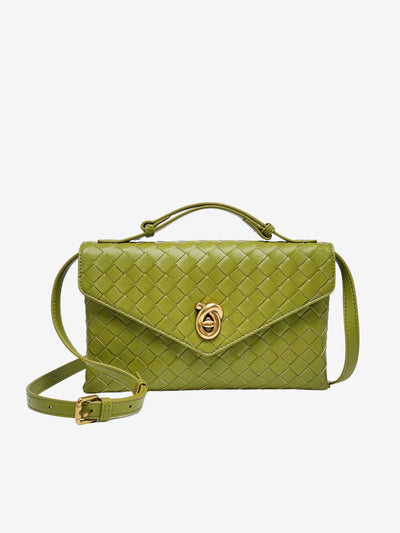 Sofia - Textured Woven Mini Crossbody Bag