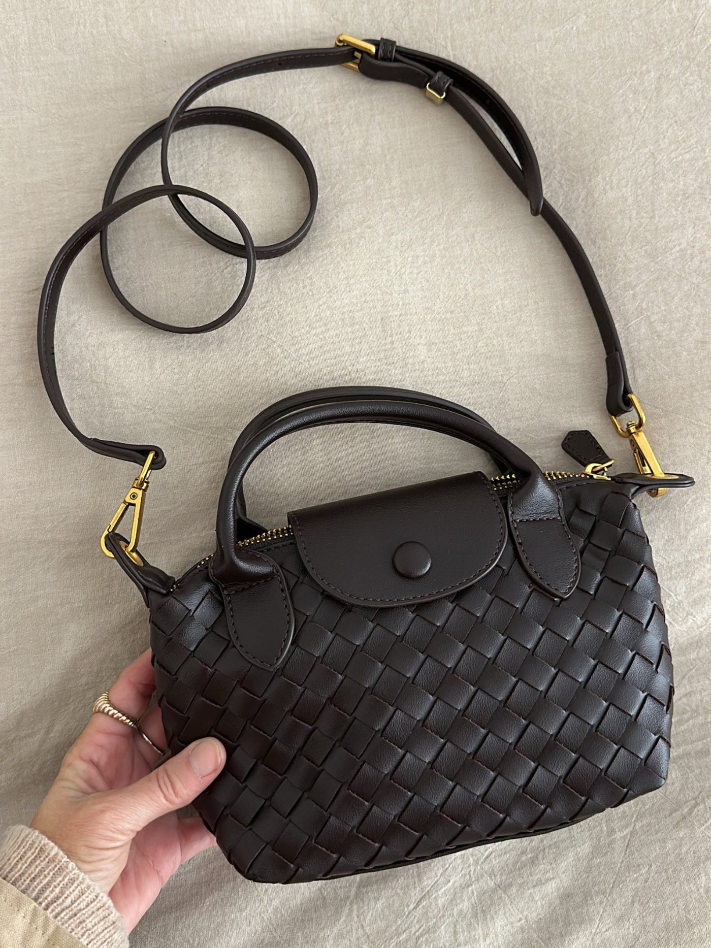 Elise - Convertible Petite Braided Bag