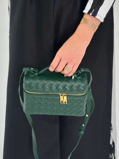 Juliette - Sleek Woven Structured Handbag