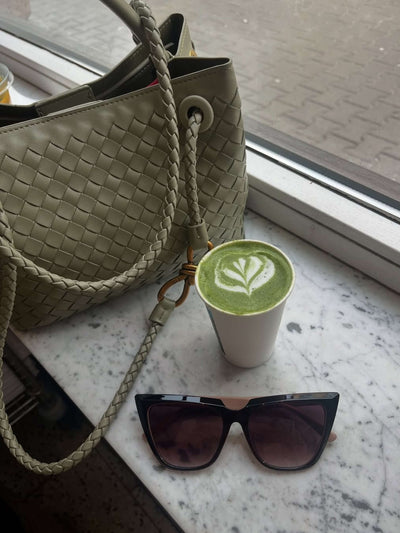 Eloise - Compact Woven Bag with Textured Design