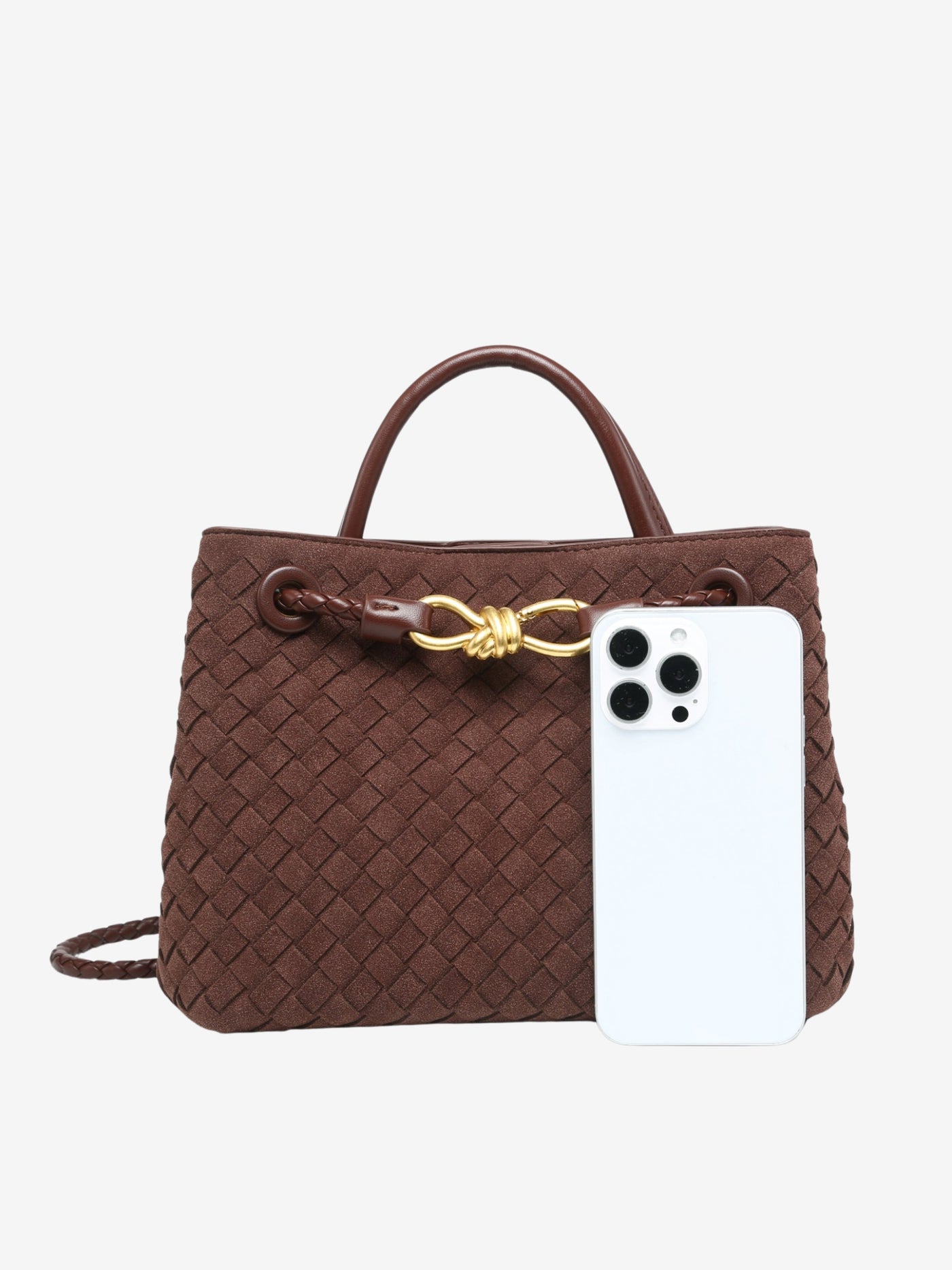 Malia - Compact Woven Crossbody Bag with Textured Design