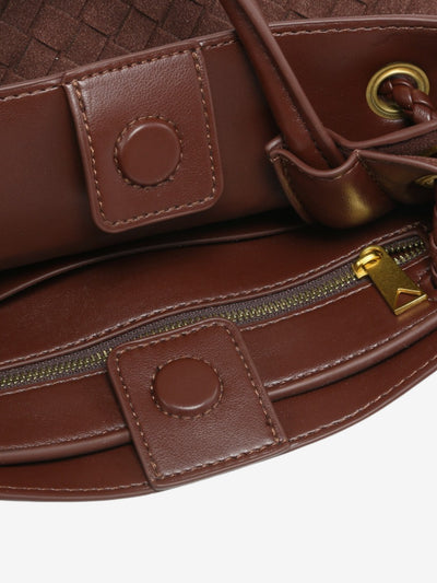 Malia - Compact Woven Crossbody Bag with Textured Design