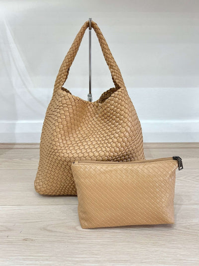 Luna - Stylish Oversized Woven Hobo Tote