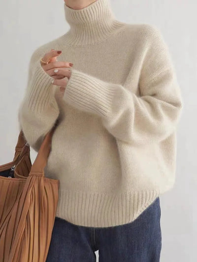 Claire - Timeless Turtleneck Knit Sweater
