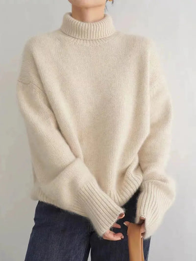 Isabella – Cashmere High Collar Sweater
