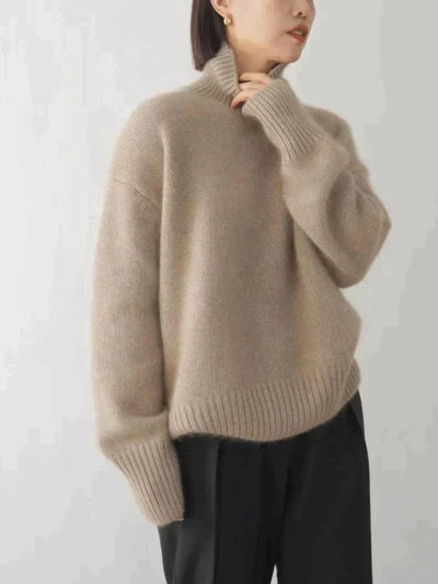 Isabella – Cashmere High Collar Sweater