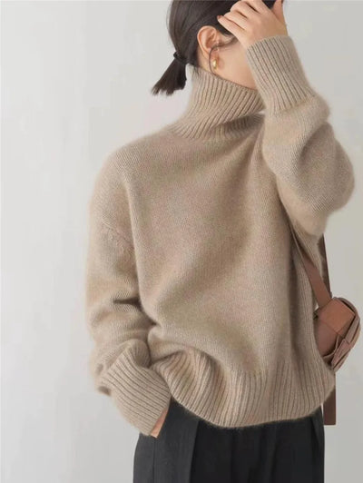 Isabella – Cashmere High Collar Sweater